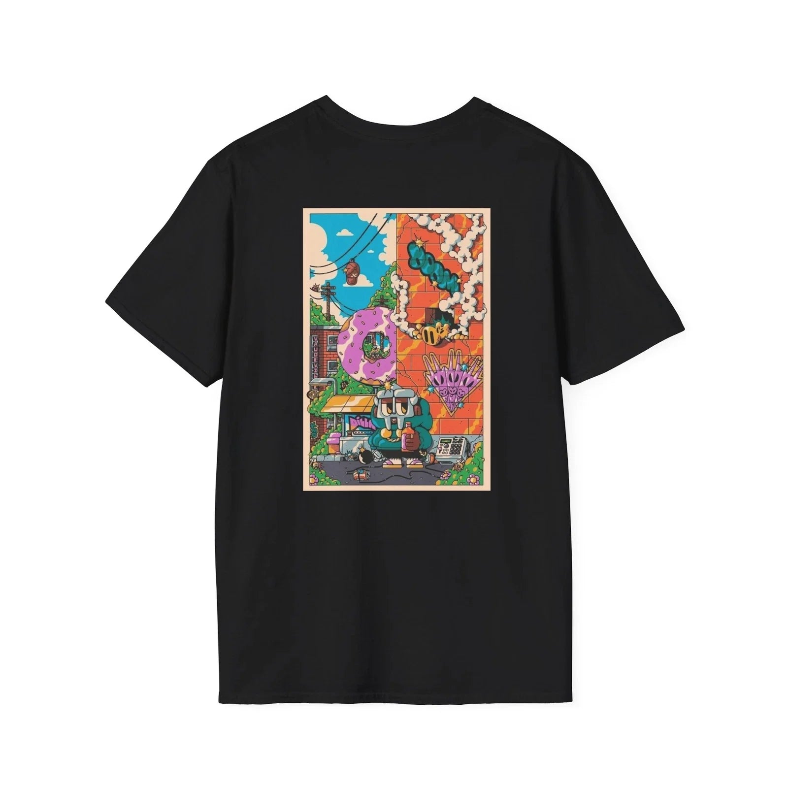 MF DOOM Comics Graffiti Pop T-Shirt, Unisex Tee, Hip Hop Shirt, Music Fan Gift, Unisex T-shirt, Sweatshirt, Hoodie, Long Sleeve Tee - T-Shirt, Sweatshirt, Hoodie