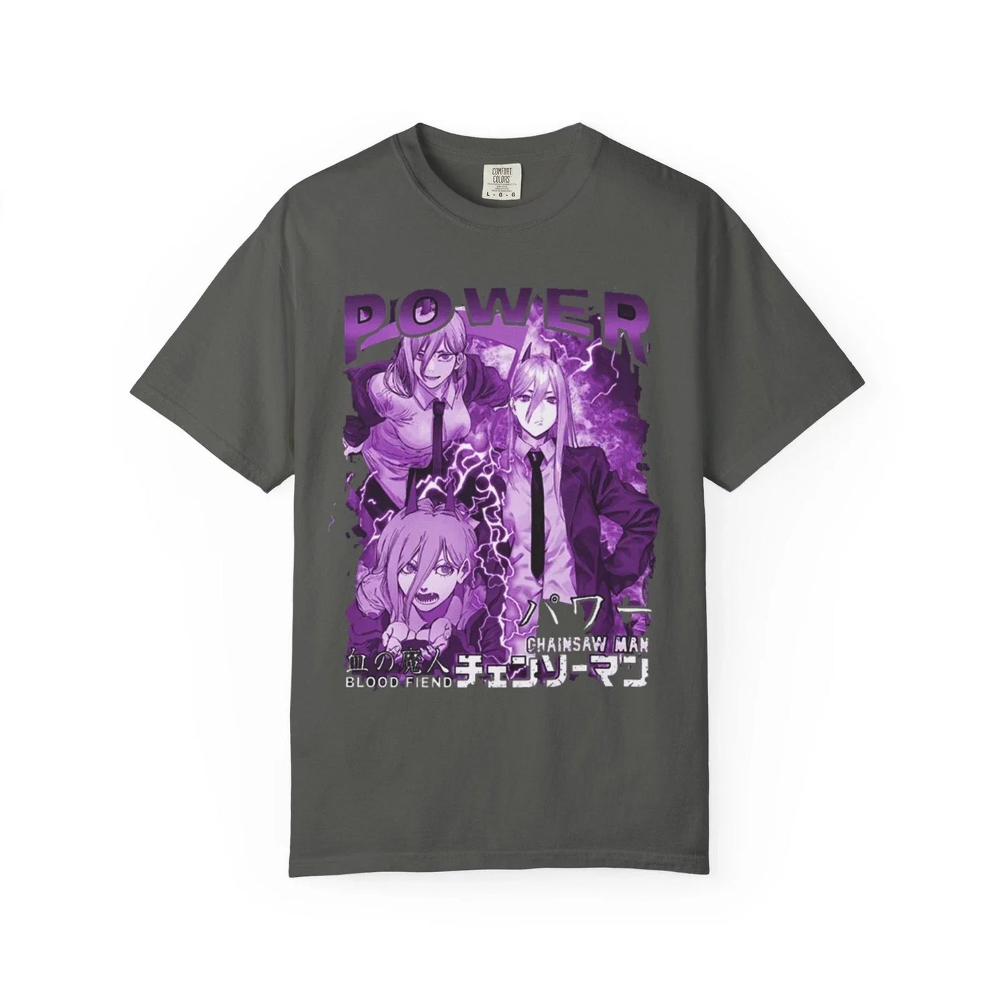 Chainsaw Man Anime Characters T-Shirt | Purple Aesthetic Unisex T-shirt, Sweatshirt, Hoodie, Long Sleeve Tee - T-Shirt, Sweatshirt, Hoodie