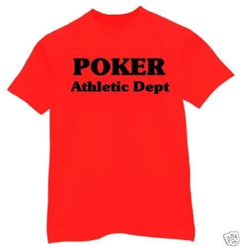 t-shirt Poker Athletic Dept lazy texas hold em bluff 7 stud 5 card Omaha Unisex T-shirt, Sweatshirt, Hoodie, Long Sleeve Tee - T-Shirt, Sweatshirt, Hoodie