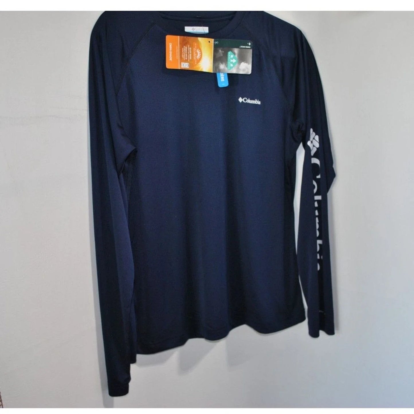Men's Columbia Omni-Shade Navy Blue Long Sleeve Pullover shirt size Large New Unisex T-shirt, Sweatshirt, Hoodie, Long Sleeve Tee - T-Shirt, Sweatshirt, Hoodie