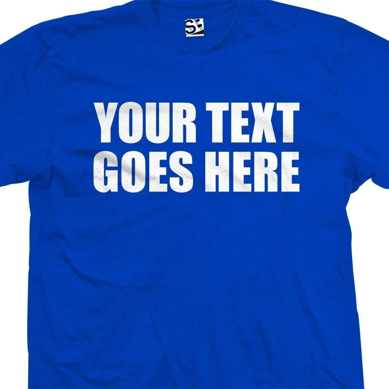 Custom Impact T-Shirt Thick Bold Text Quote Font Personalized Logo Design Print Unisex T-shirt, Sweatshirt, Hoodie, Long Sleeve Tee - T-Shirt, Sweatshirt, Hoodie