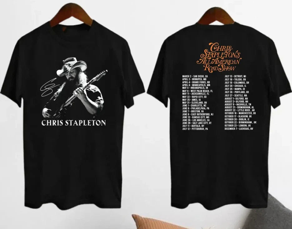 Chris Stapleton Tour 2024T-S shirt Unisex T-shirt, Sweatshirt, Hoodie, Long Sleeve Tee - T-Shirt, Sweatshirt, Hoodie