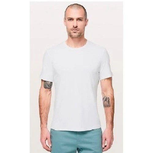 White Bamboo Cotton Blend Short Sleeve Crewneck T-Shirt Mens Large UPF 50+ Unisex T-shirt, Sweatshirt, Hoodie, Long Sleeve Tee - T-Shirt, Sweatshirt, Hoodie