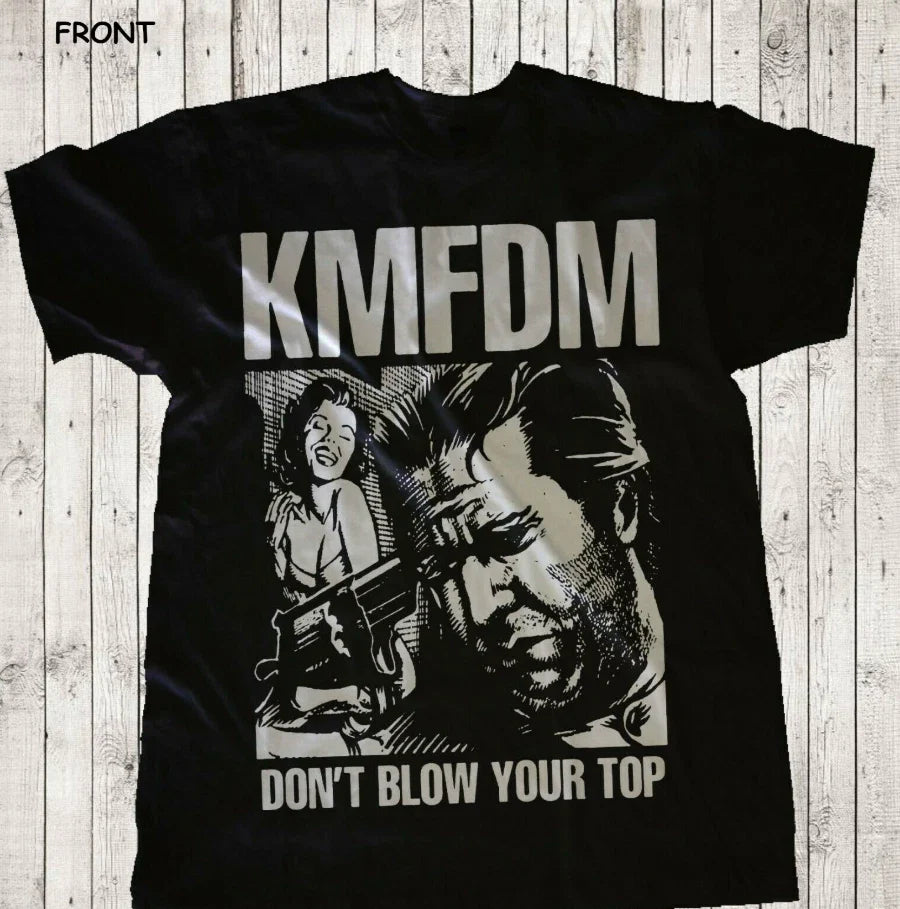 KMFDM  Angst  Classic German Industrial Rock T-Shirt Unisex T-shirt, Sweatshirt, Hoodie, Long Sleeve Tee - T-Shirt, Sweatshirt, Hoodie