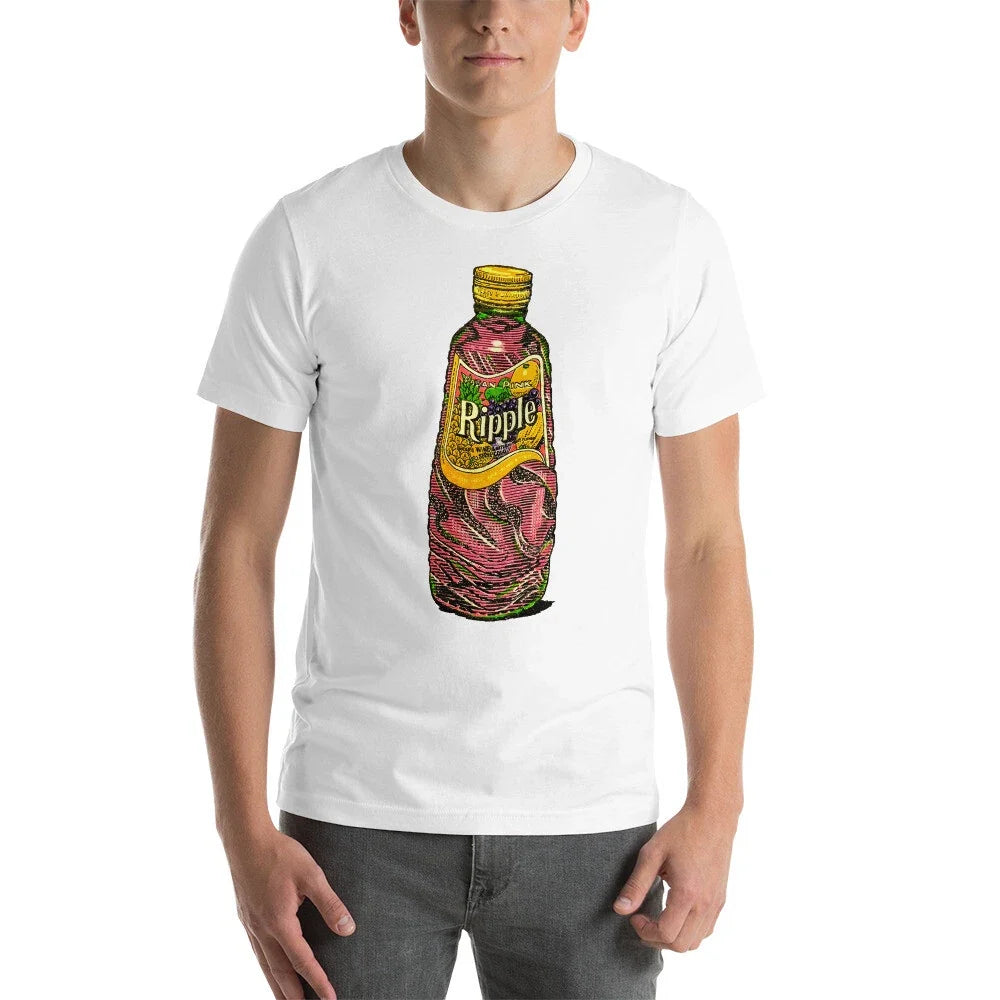 RIPPLE Vintage Pink Wine Classic Retro Graphic Tee Shirt Unisex t-shirt Unisex T-shirt, Sweatshirt, Hoodie, Long Sleeve Tee - T-Shirt, Sweatshirt, Hoodie