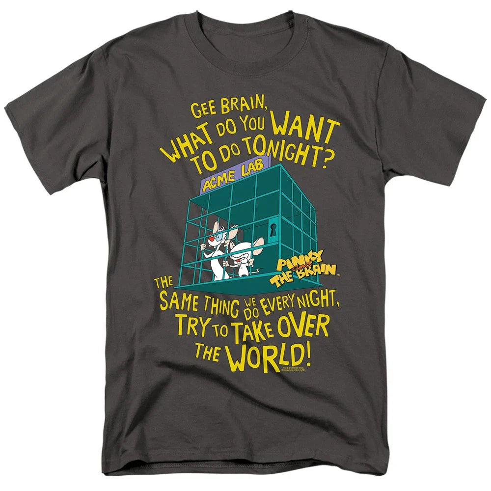 Pinky And The Brain - The World - Adult T-Shirt Unisex T-shirt, Sweatshirt, Hoodie, Long Sleeve Tee - T-Shirt, Sweatshirt, Hoodie