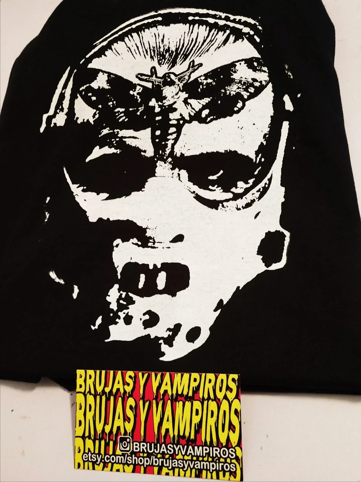 dr hannibal lecter HORROR black t shirt unisex sizes death moth Unisex T-shirt, Sweatshirt, Hoodie, Long Sleeve Tee - T-Shirt, Sweatshirt, Hoodie