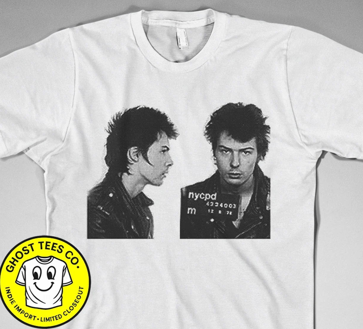Sid Vicious Mugshot T Shirt - sex, punk, rock, 70s, ramones, pistols, clash, uk Unisex T-shirt, Sweatshirt, Hoodie, Long Sleeve Tee - T-Shirt, Sweatshirt, Hoodie