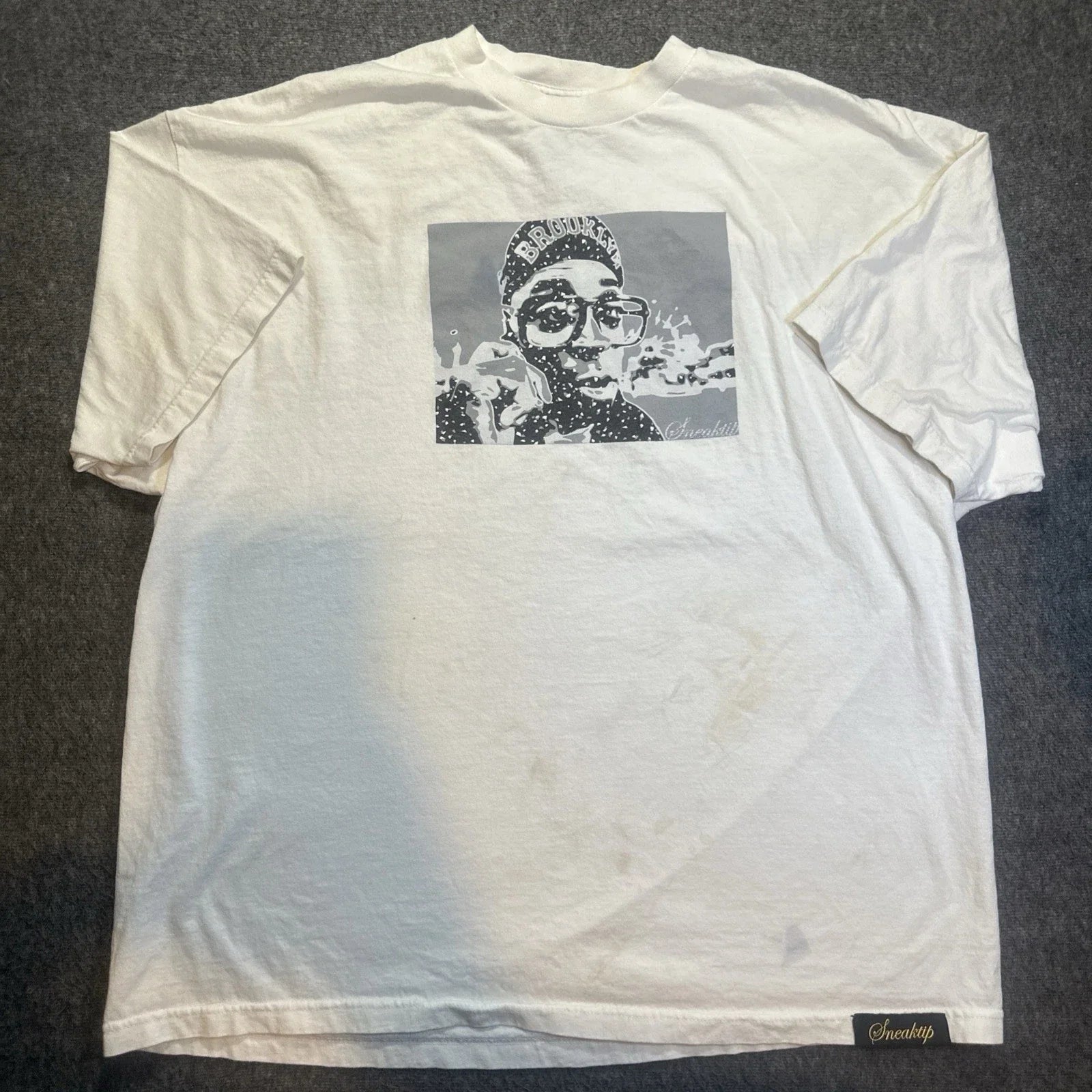 VTG 90s Distressed Thrashed Crooklyn Shirt Mens 3XL XXXL Sneaktip Baggy Grunge Unisex T-shirt, Sweatshirt, Hoodie, Long Sleeve Tee - T-Shirt, Sweatshirt, Hoodie