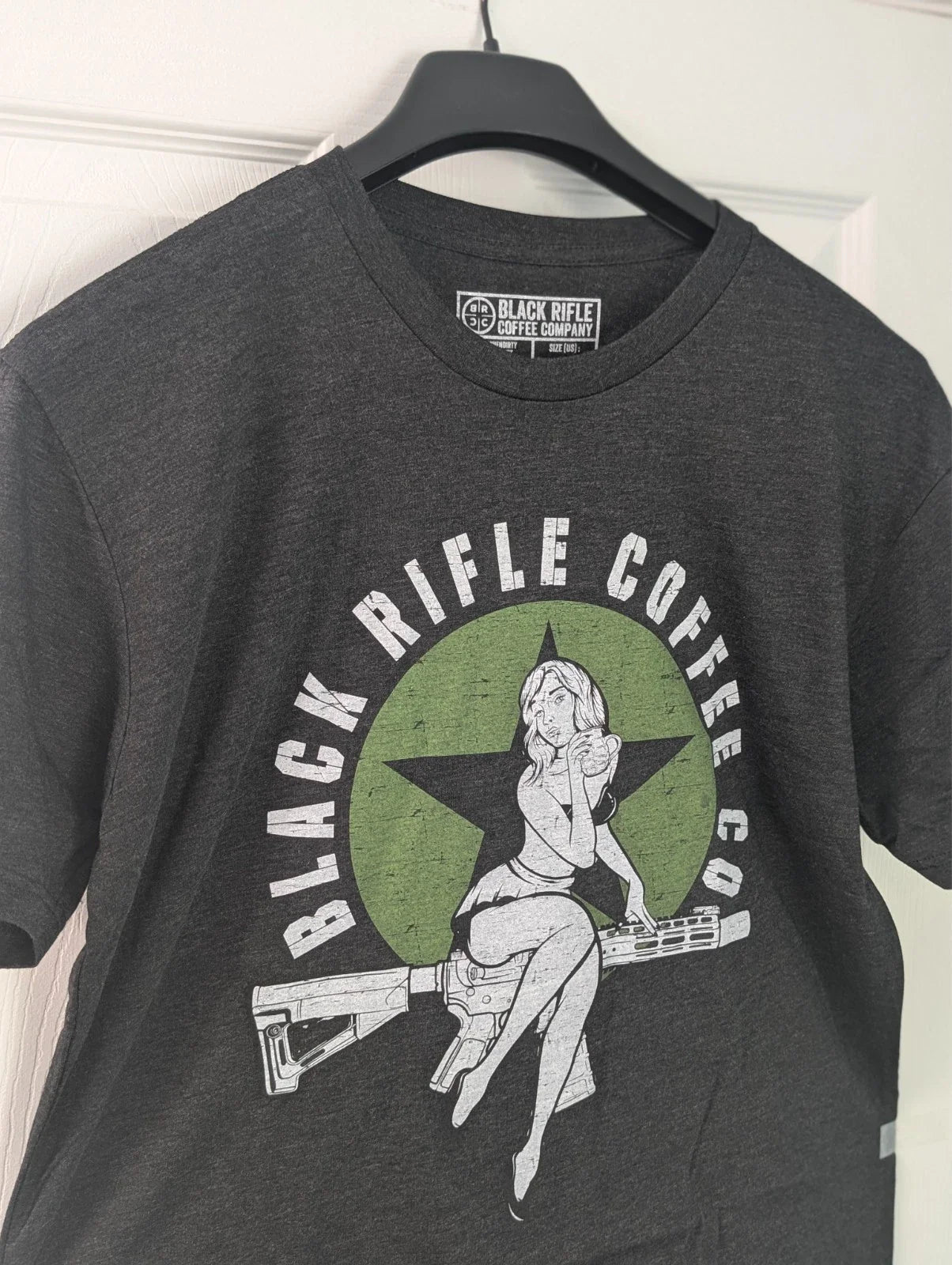 BRCC Black Rifle Coffee Company Bomber Girl T Shirt Black Men's Medium  SEAL New Unisex T-shirt, Sweatshirt, Hoodie, Long Sleeve Tee - T-Shirt, Sweatshirt, Hoodie