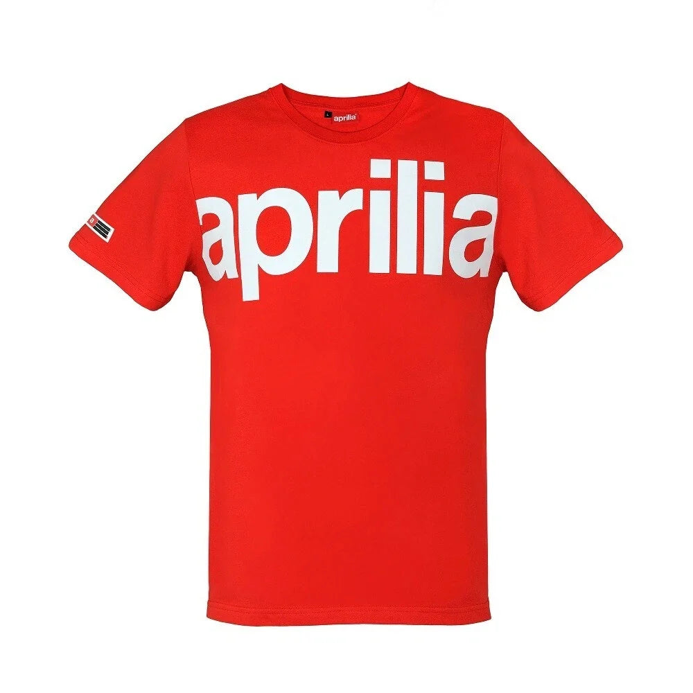 Genuine Aprilia Wide Print T-Shirt in Red Unisex T-shirt, Sweatshirt, Hoodie, Long Sleeve Tee - T-Shirt, Sweatshirt, Hoodie