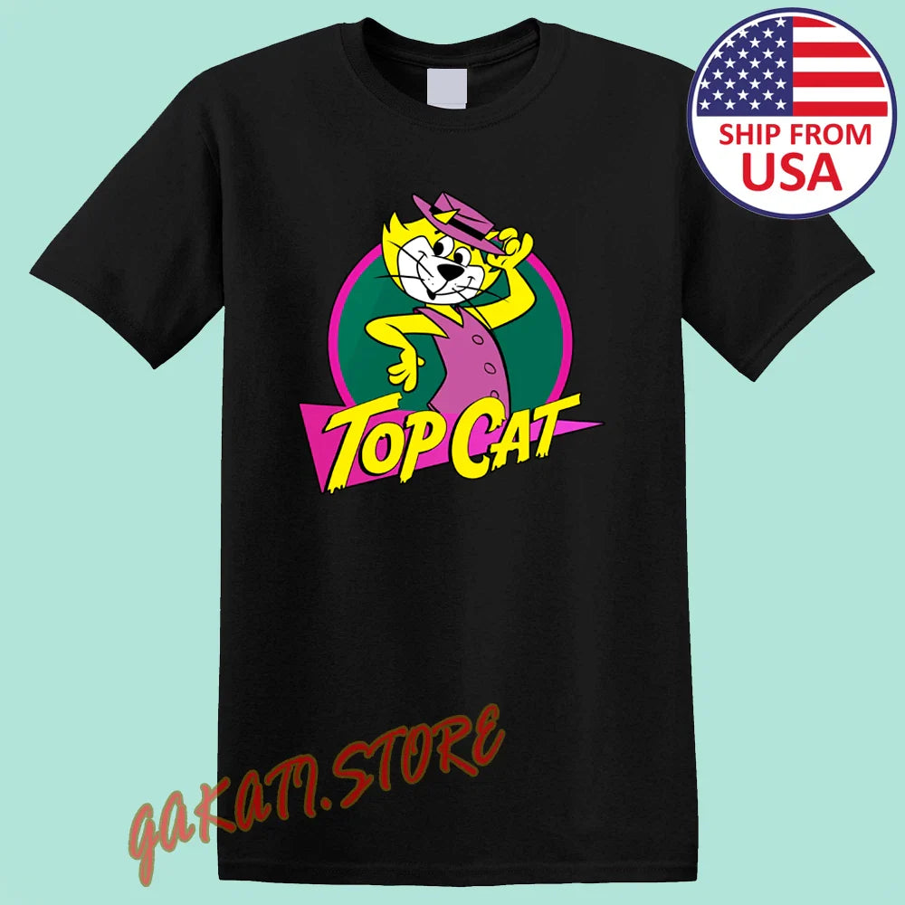 Top Cat Men's Black Size S-5XL Unisex T-shirt, Sweatshirt, Hoodie, Long Sleeve Tee - T-Shirt, Sweatshirt, Hoodie