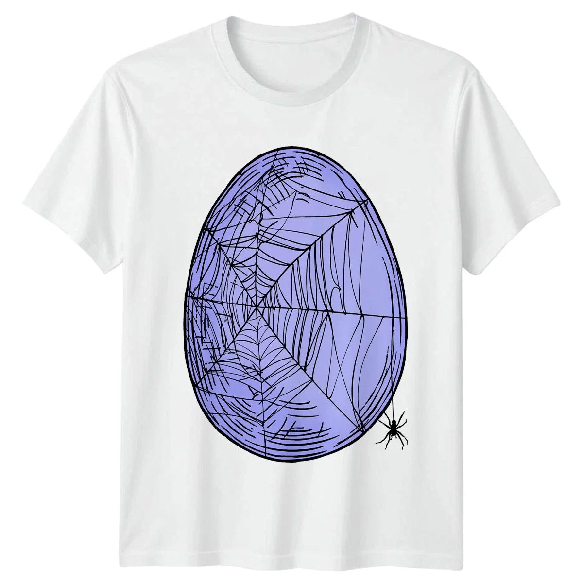 Spooky Spiderweb Pastel Goth Egg T-Shirt Pastel Goth Easter Easter Gift Unisex T-shirt, Sweatshirt, Hoodie, Long Sleeve Tee - T-Shirt, Sweatshirt, Hoodie