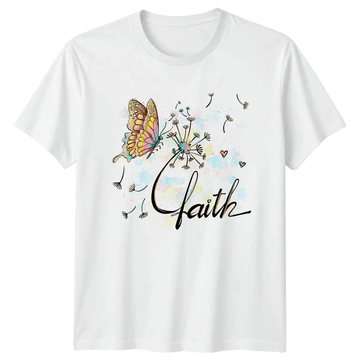 Faith Womens T-Shirt Christian Butterfly Inspirational Birthday Gift For Her Unisex T-shirt, Sweatshirt, Hoodie, Long Sleeve Tee - T-Shirt, Sweatshirt, Hoodie