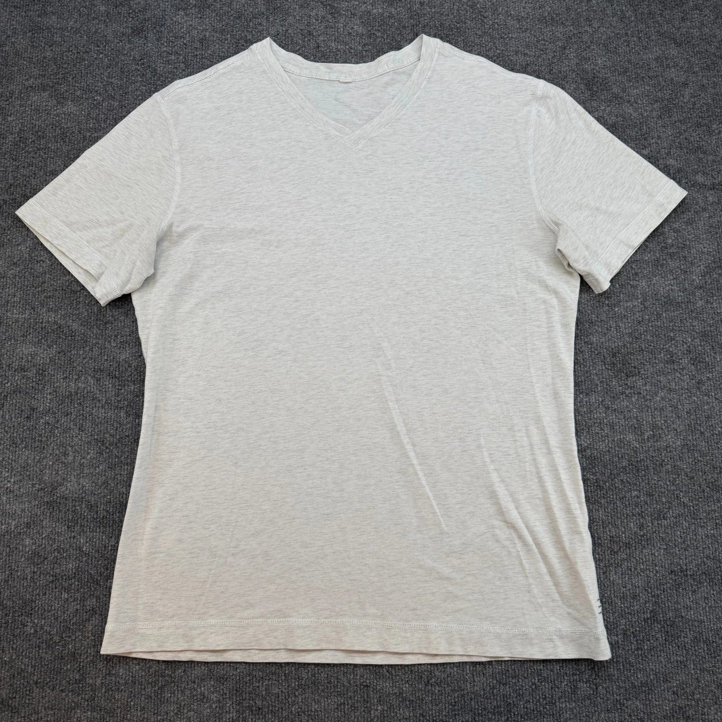 Lululemon Shirt Mens large Gray V Neck Short Sleeve Stretch Unisex T-shirt, Sweatshirt, Hoodie, Long Sleeve Tee - T-Shirt, Sweatshirt, Hoodie