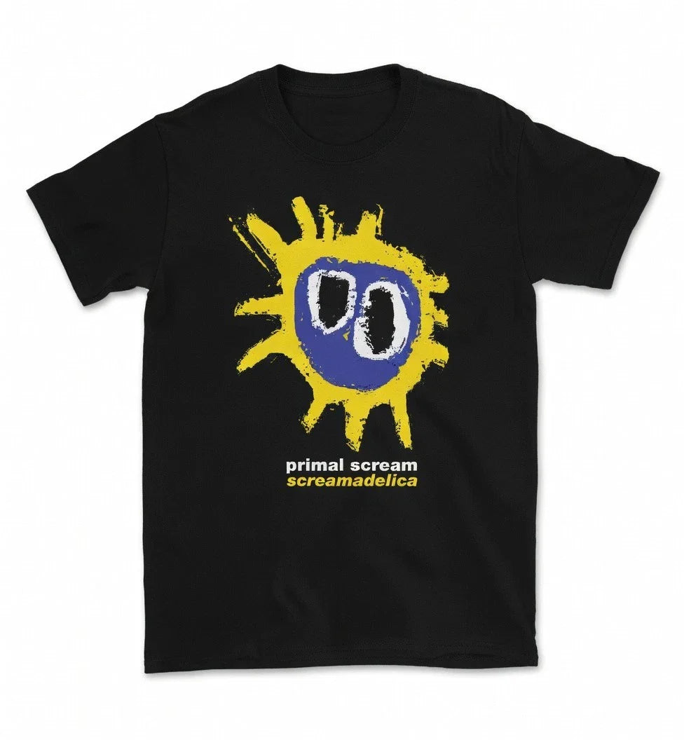 Primal Scream Screamadelica T-SHIRT All Sizes S M L XL XXL 3 4XL Black White Unisex T-shirt, Sweatshirt, Hoodie, Long Sleeve Tee - T-Shirt, Sweatshirt, Hoodie