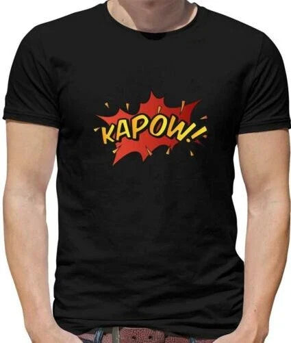 Superhero Kapow T-Shirt - Comic Super Heroes - Pop Art - Graphic Unisex T-shirt, Sweatshirt, Hoodie, Long Sleeve Tee - T-Shirt, Sweatshirt, Hoodie