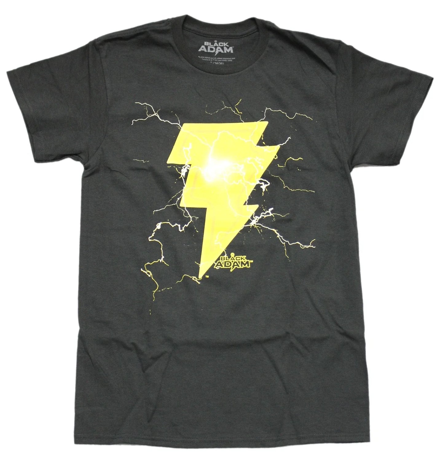 Black Adam New Adult T-Shirt - Electrified Bolt Logo Image Unisex T-shirt, Sweatshirt, Hoodie, Long Sleeve Tee - T-Shirt, Sweatshirt, Hoodie