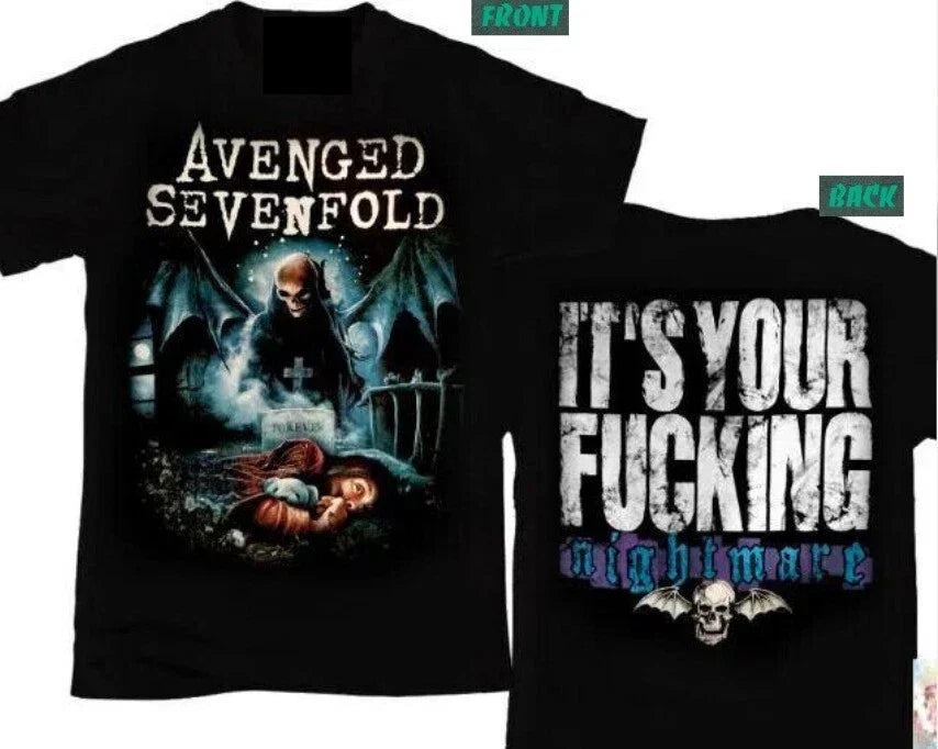 Nightmare Sevenfold Your Avenged It's 2 Side T-Shirt Unisex T-shirt, Sweatshirt, Hoodie, Long Sleeve Tee - T-Shirt, Sweatshirt, Hoodie