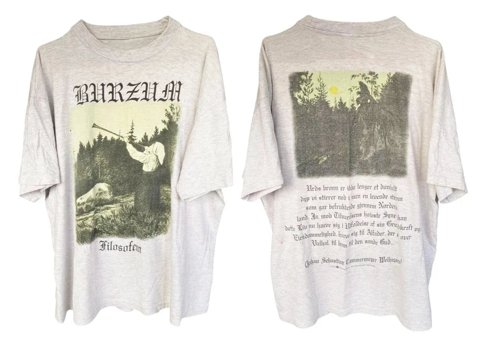 NEW 1998 1Burzum Filosofem T-shirt Misanthropy Records Unisex T-shirt, Sweatshirt, Hoodie, Long Sleeve Tee - T-Shirt, Sweatshirt, Hoodie