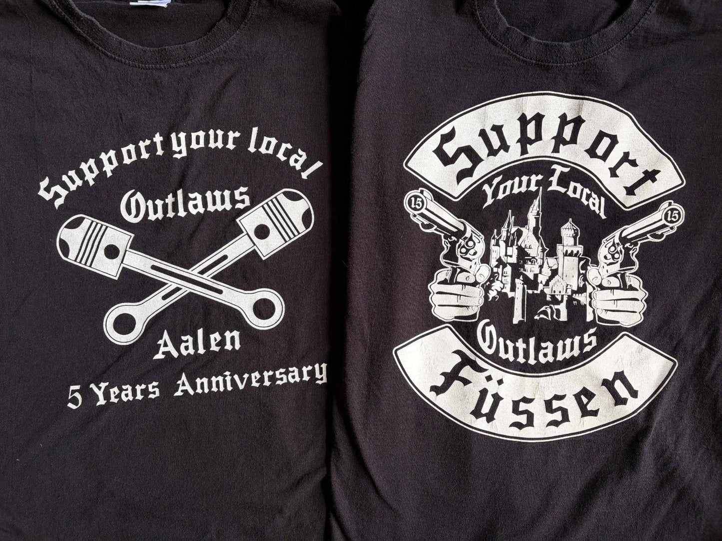 rare OUTLAWS MC Germany 2 Shirt Lot AOA Hells Angels Biker vintage Support Club Unisex T-shirt, Sweatshirt, Hoodie, Long Sleeve Tee - T-Shirt, Sweatshirt, Hoodie