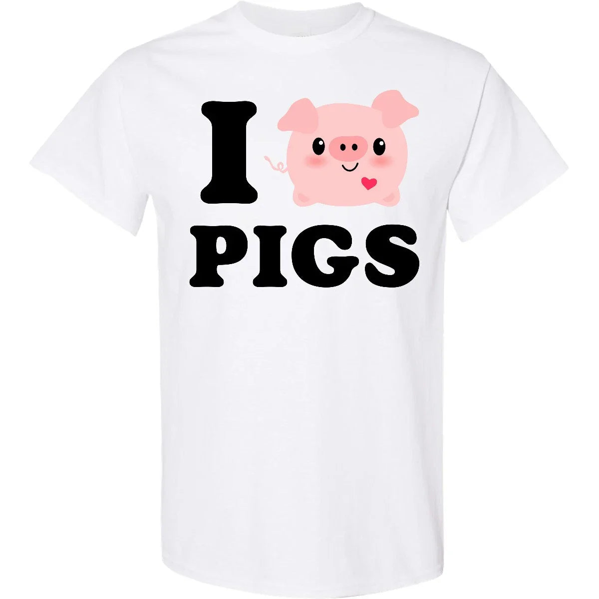 Inktastic I Love Pigs T-Shirt Chibi Lover Farm Oink Idea From Mens Clothing Tees Unisex T-shirt, Sweatshirt, Hoodie, Long Sleeve Tee - T-Shirt, Sweatshirt, Hoodie