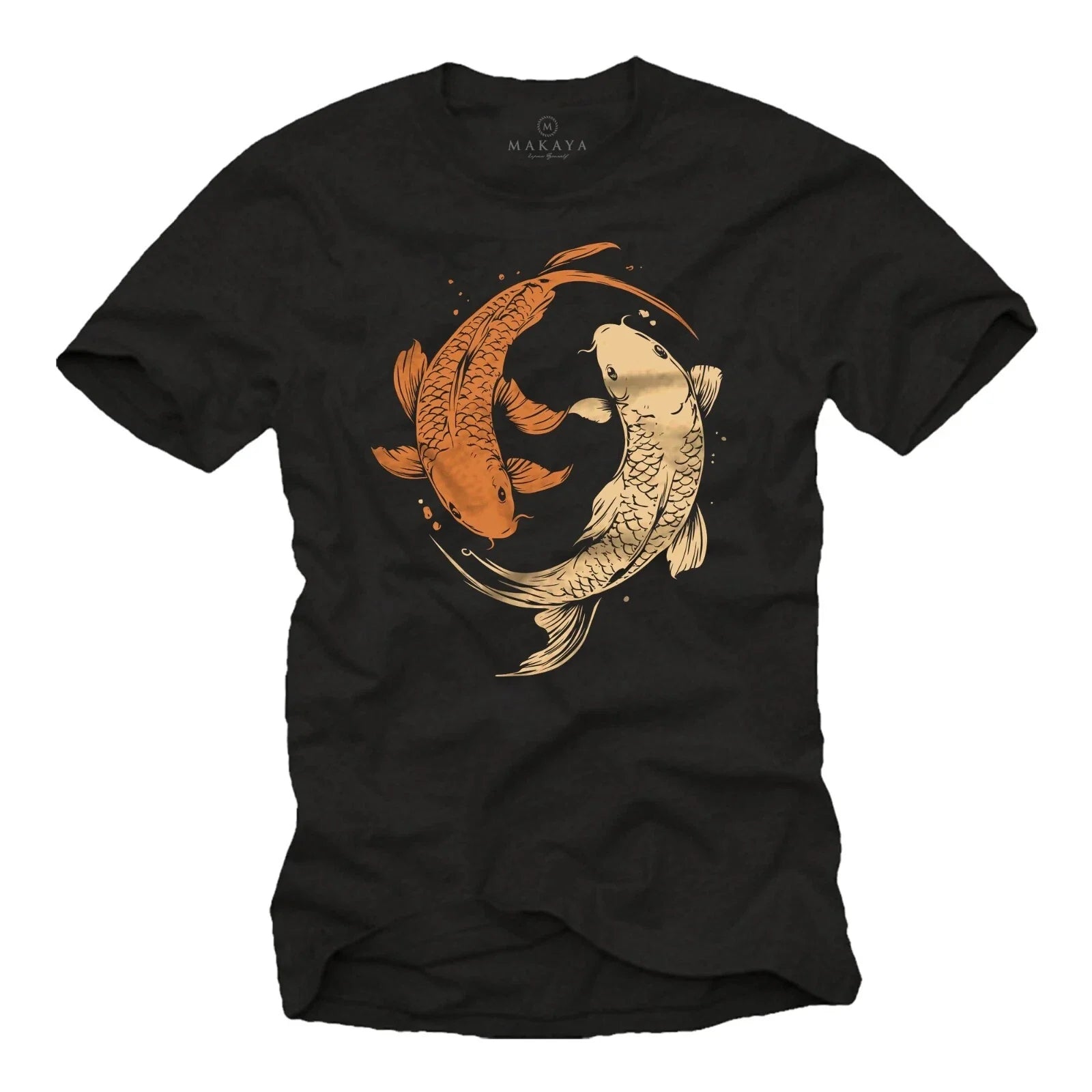 Mens T-Shirt Yin Yang Motif Buddha Koi Fish Gifts For Anglers Size S-5XL Unisex T-shirt, Sweatshirt, Hoodie, Long Sleeve Tee - T-Shirt, Sweatshirt, Hoodie