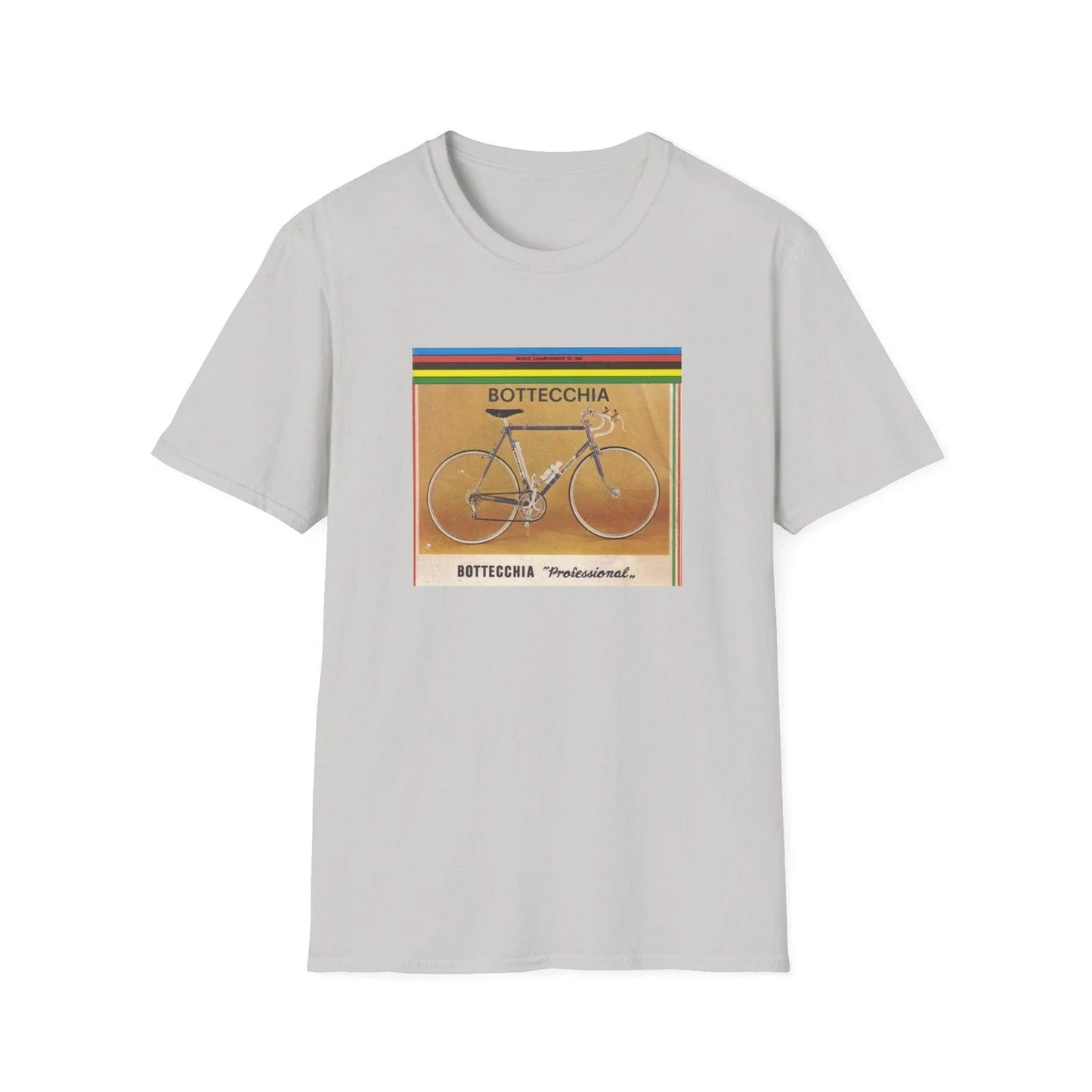 BOTTECCHIA Cycling Jersey T Shirt, 1972 Promotional Graphic Tee Reproduction Unisex T-shirt, Sweatshirt, Hoodie, Long Sleeve Tee - T-Shirt, Sweatshirt, Hoodie