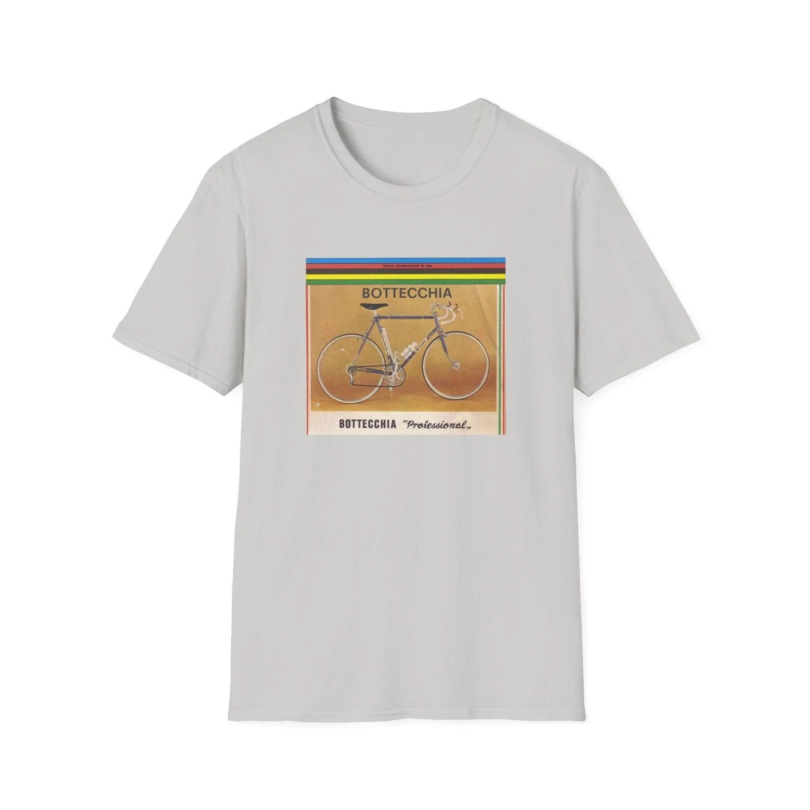 BOTTECCHIA Cycling Jersey T Shirt, 1972 Promotional Graphic Tee Reproduction Unisex T-shirt, Sweatshirt, Hoodie, Long Sleeve Tee - T-Shirt, Sweatshirt, Hoodie