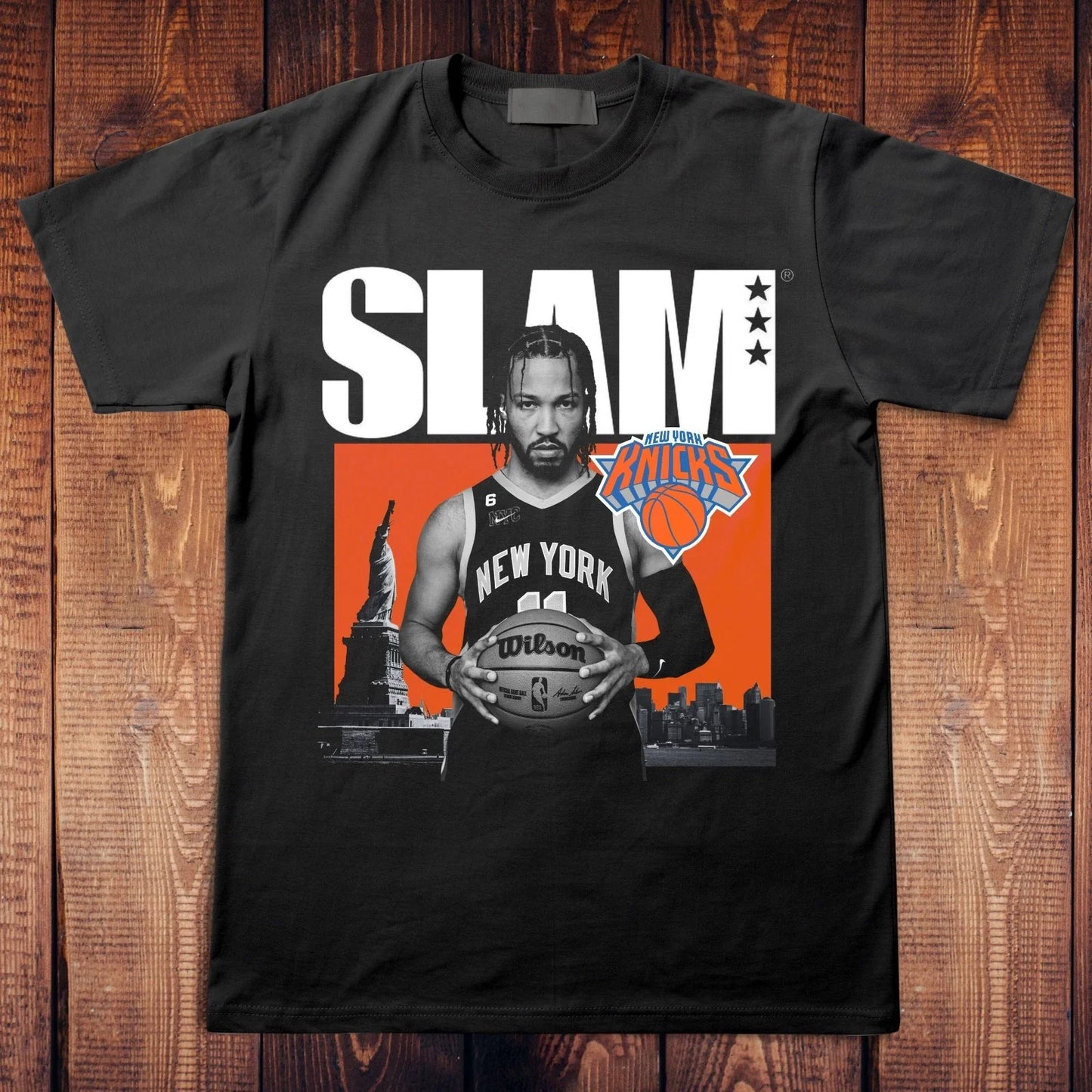 Jalen Brunson NY Slam UNOFFICIAL Cover Unisex T Shirt Unisex T-shirt, Sweatshirt, Hoodie, Long Sleeve Tee - T-Shirt, Sweatshirt, Hoodie