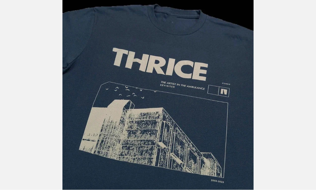 Vintage Style Thrice Band Cotton Navy Unisex Concert S-5XL Reprint Unisex T-shirt, Sweatshirt, Hoodie, Long Sleeve Tee - T-Shirt, Sweatshirt, Hoodie
