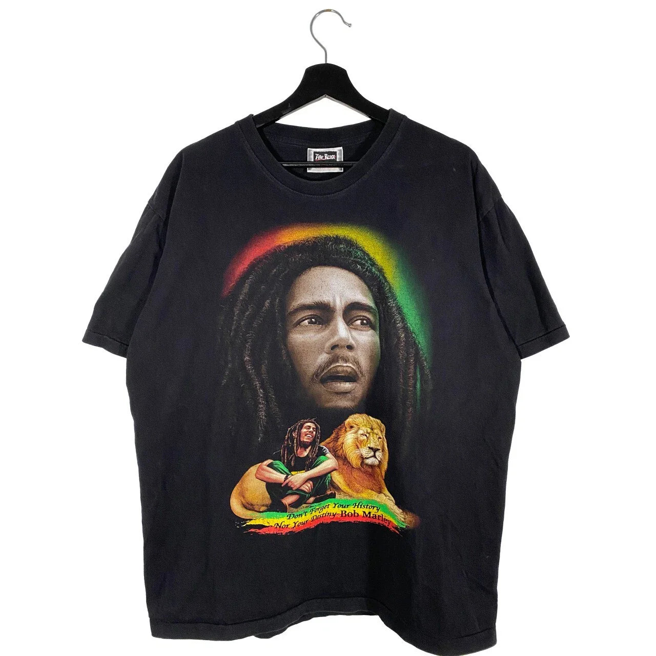 Vintage Y2K Bob Marley Double sided graphic tee black mens size XL Unisex T-shirt, Sweatshirt, Hoodie, Long Sleeve Tee - T-Shirt, Sweatshirt, Hoodie
