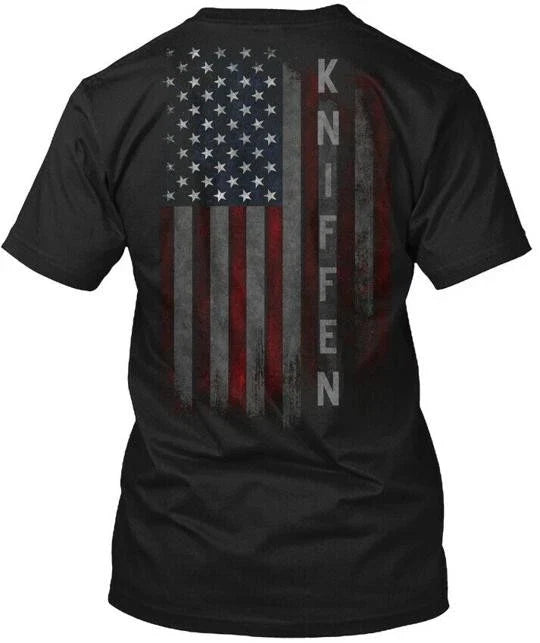 Kniffen Family American Flag T-Shirt Made in the USA Size S to 5XL Unisex T-shirt, Sweatshirt, Hoodie, Long Sleeve Tee - T-Shirt, Sweatshirt, Hoodie