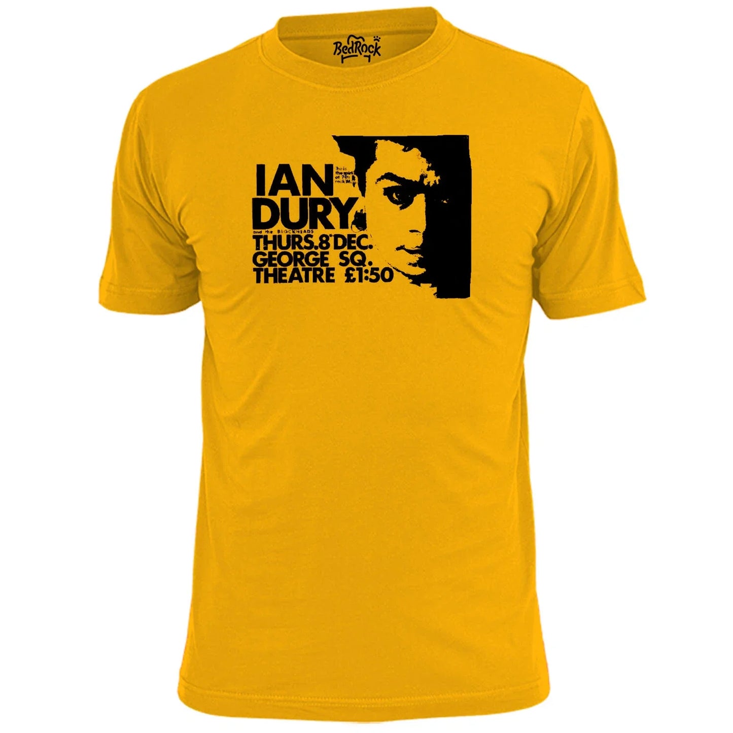 Mens Ian Dury George Square Theatre Gig Poster Punk Rock Music T Shirt Unisex T-shirt, Sweatshirt, Hoodie, Long Sleeve Tee - T-Shirt, Sweatshirt, Hoodie