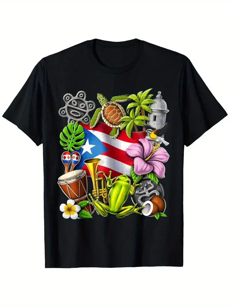Puerto Rico Boricua Coqui Frog Taino Sun Puerto Rican Flag T-Shirt Unisex T-shirt, Sweatshirt, Hoodie, Long Sleeve Tee - T-Shirt, Sweatshirt, Hoodie