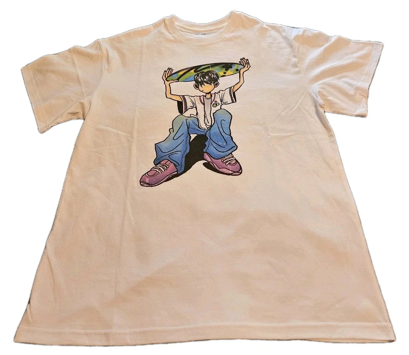 NCT WISH JAEHEE POP UP Illustration Graphic Print White T-Shirt Size Large NWOT Unisex T-shirt, Sweatshirt, Hoodie, Long Sleeve Tee - T-Shirt, Sweatshirt, Hoodie