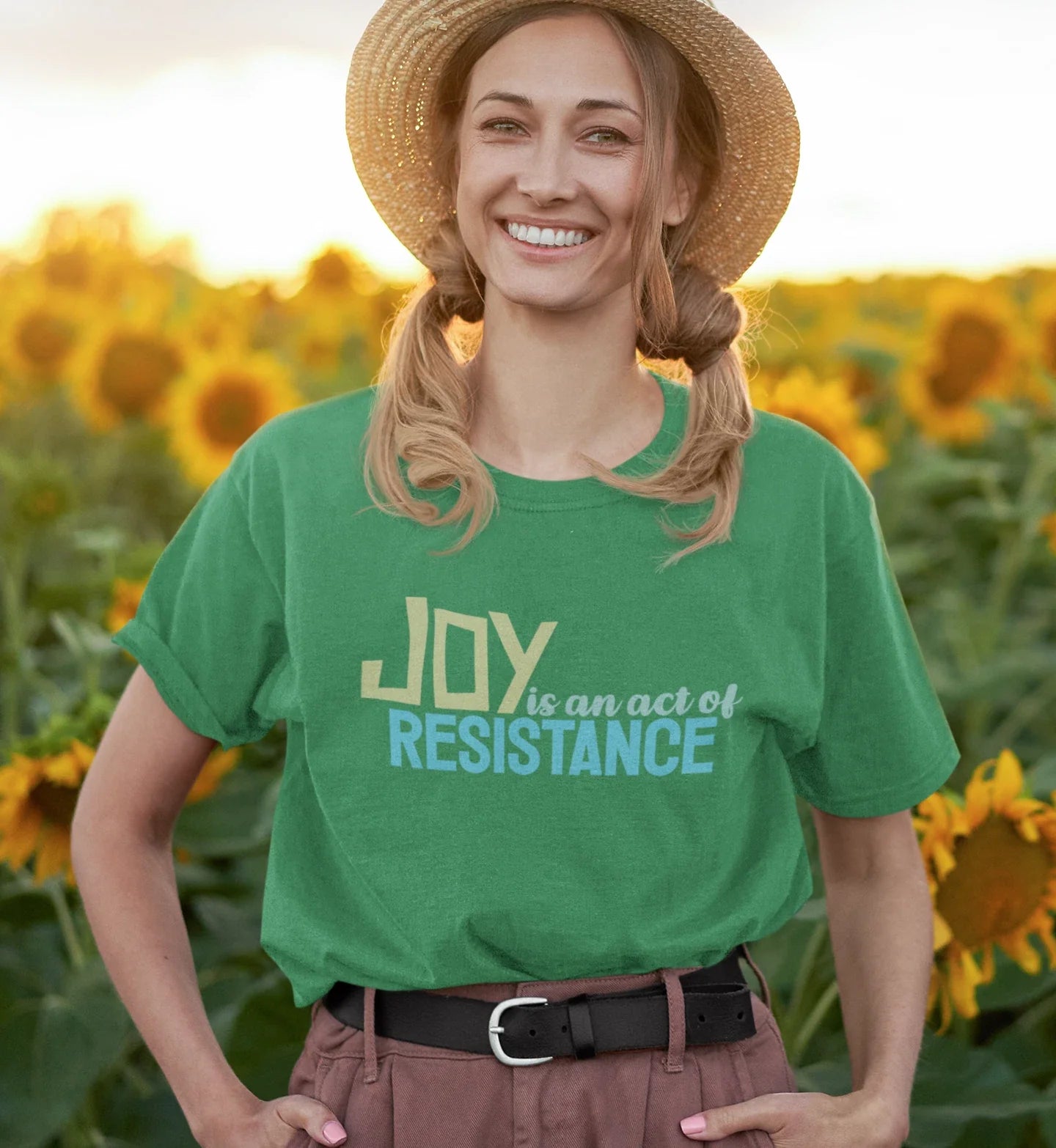 Joy is an Act of Resistance T-Shirt Unisex Tee Activists Protest Apparel Shirts Unisex T-shirt, Sweatshirt, Hoodie, Long Sleeve Tee - T-Shirt, Sweatshirt, Hoodie