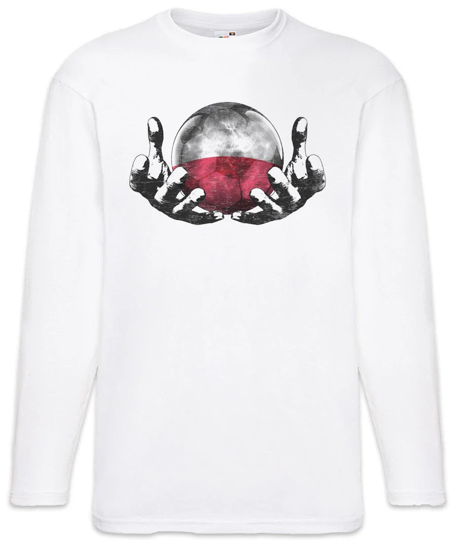 Poland Football Magic Ball Men Long Sleeve T-Shirt polish Soccer Flag World Unisex T-shirt, Sweatshirt, Hoodie, Long Sleeve Tee - T-Shirt, Sweatshirt, Hoodie