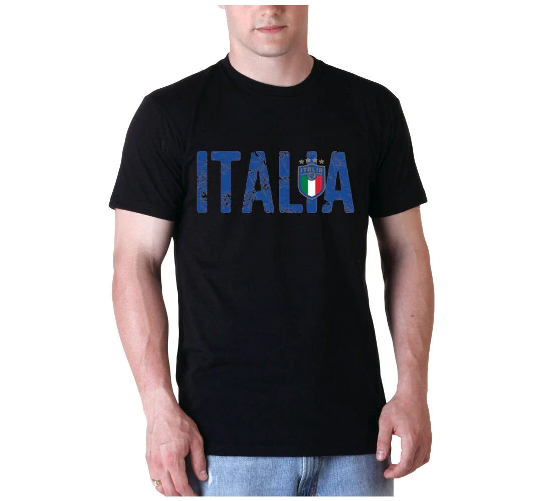 NEW! Italy Soccer Flag Country Italia Distressed Design T-shirts S-5XL Unisex Unisex T-shirt, Sweatshirt, Hoodie, Long Sleeve Tee - T-Shirt, Sweatshirt, Hoodie