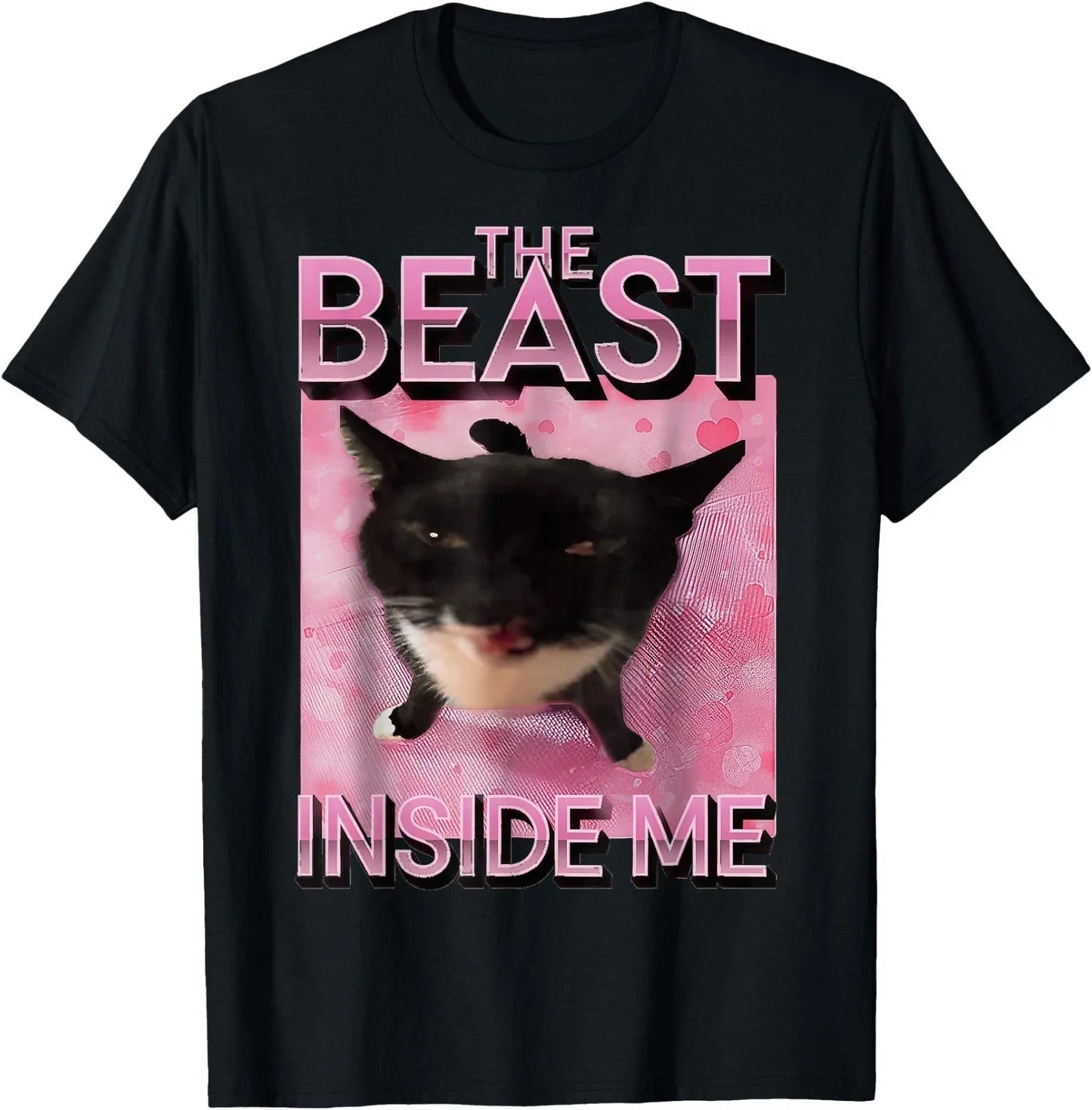 The Beast Inside Me Cat Meme T-Shirt for Men Unisex T-shirt, Sweatshirt, Hoodie, Long Sleeve Tee - T-Shirt, Sweatshirt, Hoodie