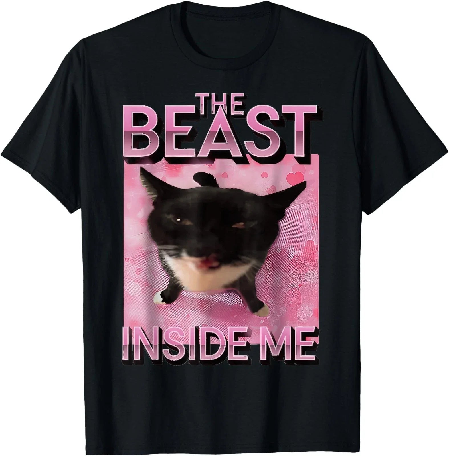 The Beast Inside Me Cat Meme T-Shirt for Men Unisex T-shirt, Sweatshirt, Hoodie, Long Sleeve Tee - T-Shirt, Sweatshirt, Hoodie