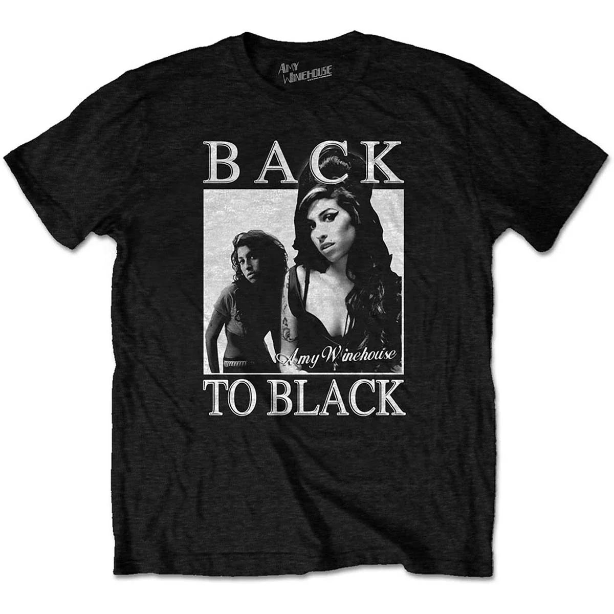 Amy Winehouse Back to Black Official Men's T-Shirt Men's Unisex T-shirt, Sweatshirt, Hoodie, Long Sleeve Tee - T-Shirt, Sweatshirt, Hoodie