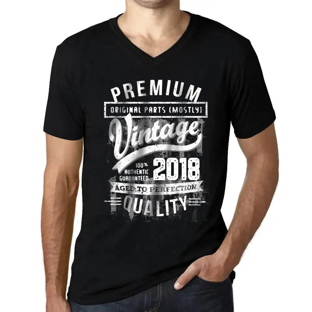 Men's Graphic T-Shirt V Neck Original Parts (Mostly) Aged to Perfection 2018 6th Unisex T-shirt, Sweatshirt, Hoodie, Long Sleeve Tee - T-Shirt, Sweatshirt, Hoodie