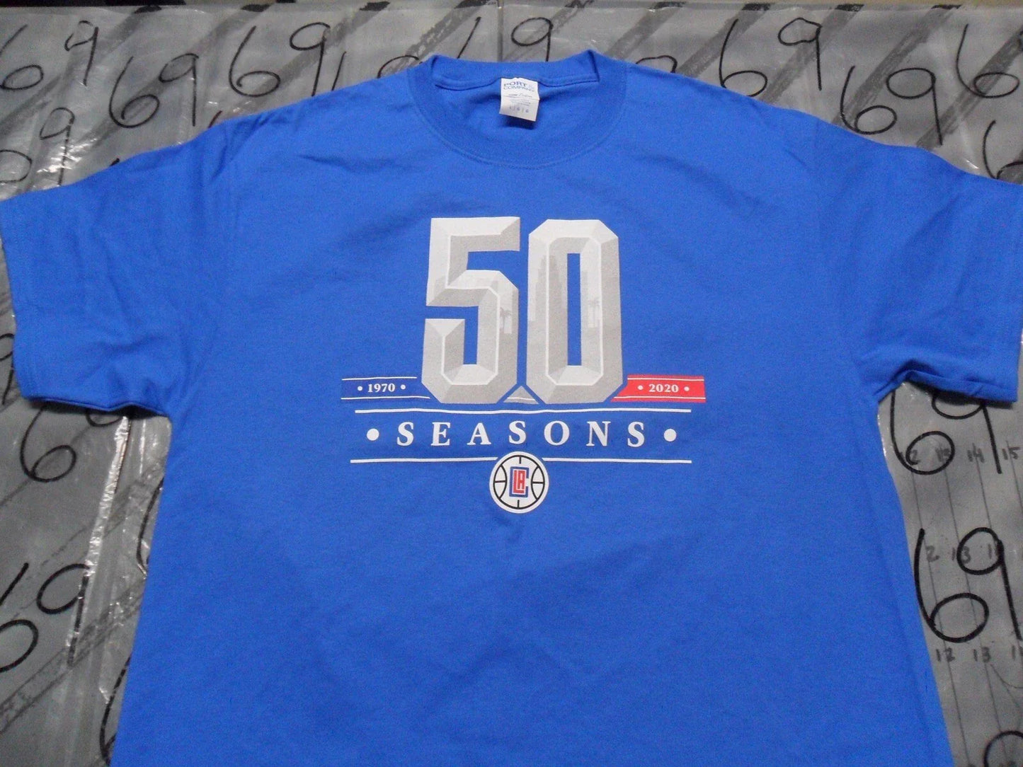 Large NWOT 2020  Los Angels Clippers 50 Season   T- Shirt Unisex T-shirt, Sweatshirt, Hoodie, Long Sleeve Tee - T-Shirt, Sweatshirt, Hoodie
