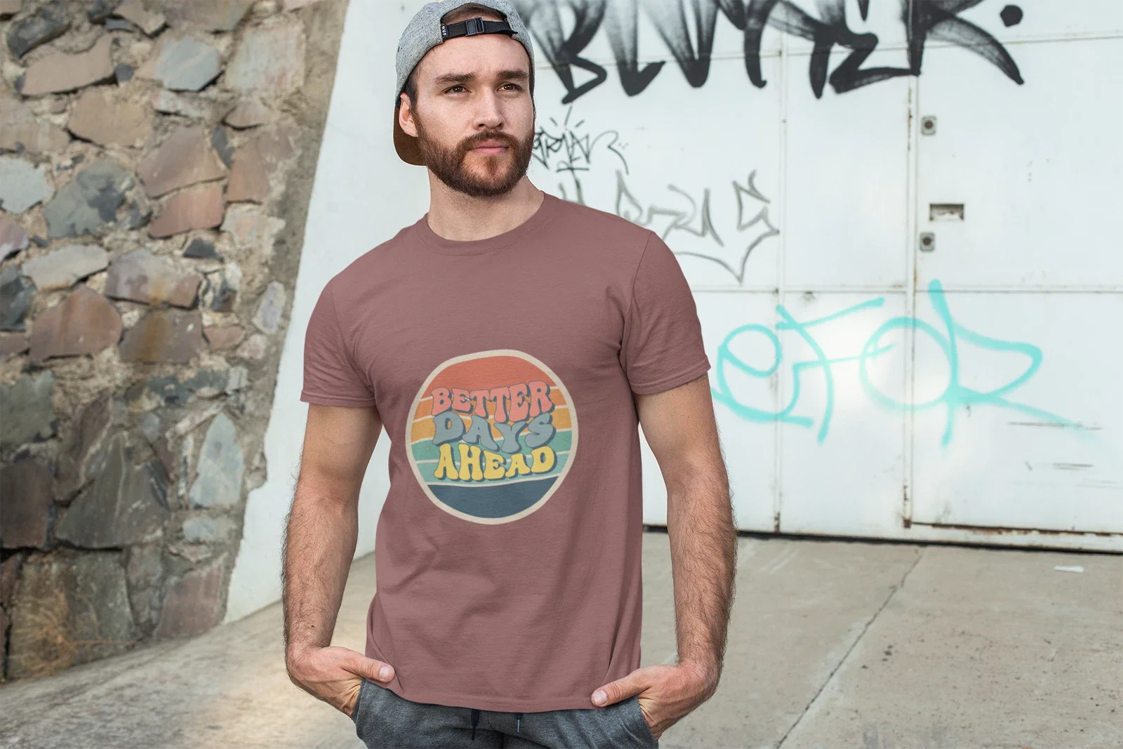 Better Days Ahead T-shirt | Retro Sunrise Typography Unisex T-shirt, Sweatshirt, Hoodie, Long Sleeve Tee - T-Shirt, Sweatshirt, Hoodie
