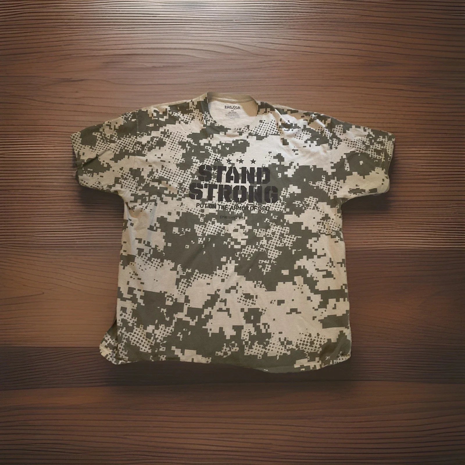XXL Vintage Y2K Kerusso Jesus Army Front Graphic Shirt Boho Stand Strong Unisex T-shirt, Sweatshirt, Hoodie, Long Sleeve Tee - T-Shirt, Sweatshirt, Hoodie