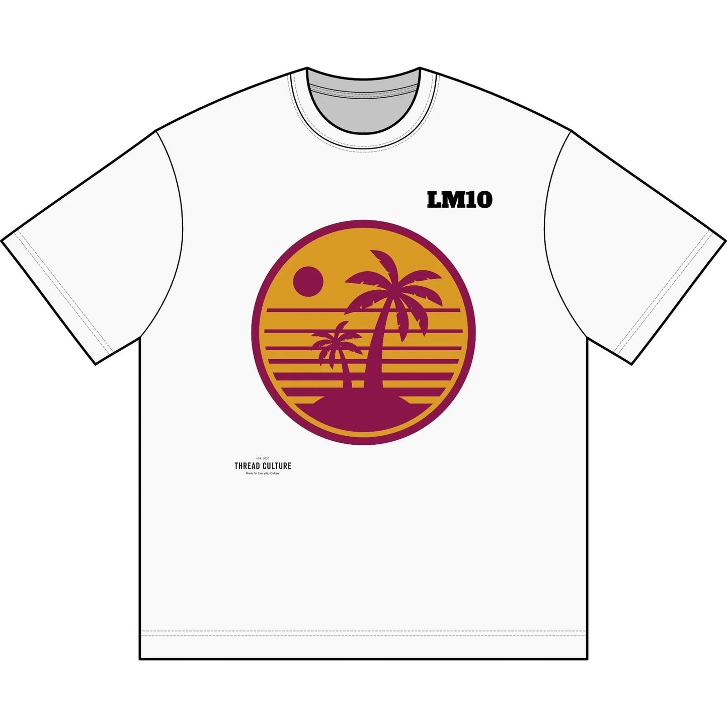 Sunset Palm Graphic Tee | Soccer Player Trophy Back Print Unisex T-shirt, Sweatshirt, Hoodie, Long Sleeve Tee - T-Shirt, Sweatshirt, Hoodie
