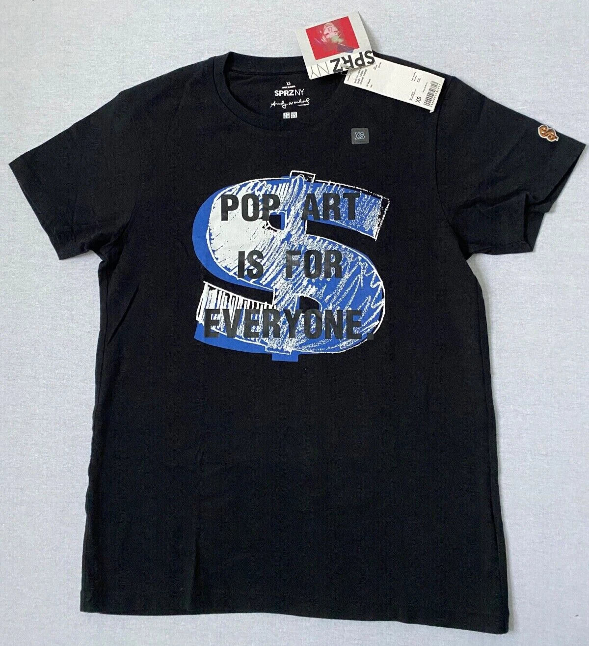 Andy Warhol "Pop Art Is For Everyone" Graphic Mens Uniqlo L SPRZ NY Size XS Unisex T-shirt, Sweatshirt, Hoodie, Long Sleeve Tee - T-Shirt, Sweatshirt, Hoodie