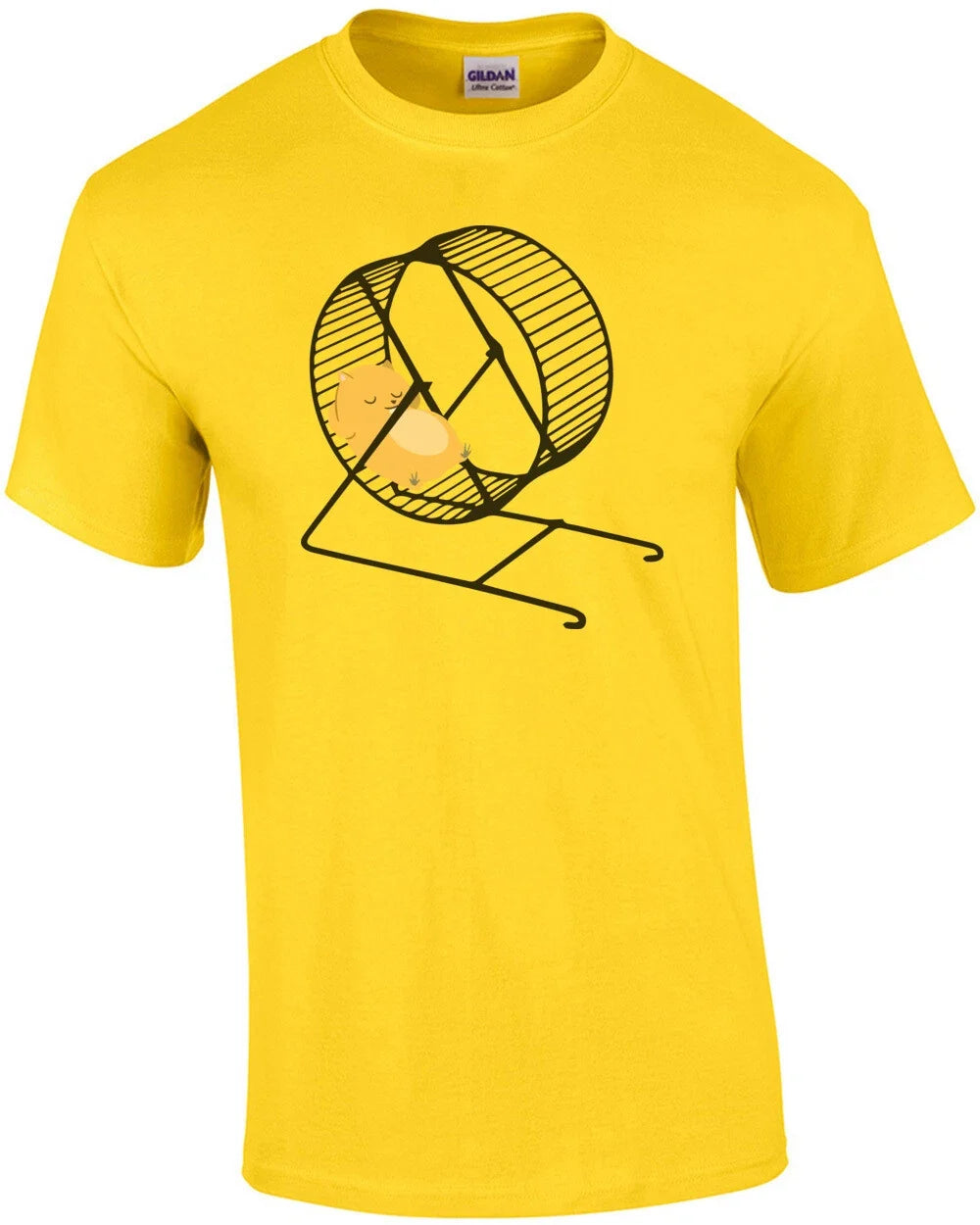 Lazy Hamster chilling on hamster wheel. Hamster T-Shirt Unisex T-shirt, Sweatshirt, Hoodie, Long Sleeve Tee - T-Shirt, Sweatshirt, Hoodie