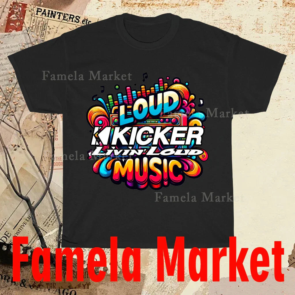 New Kicker Livin Loud Audio Logo Men's T-Shirt 1 funny size S to 5XL Unisex T-shirt, Sweatshirt, Hoodie, Long Sleeve Tee - T-Shirt, Sweatshirt, Hoodie